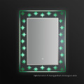 Miroir de salle de bain à cristaux liquides éclairé Jnh278 avec écran tactile